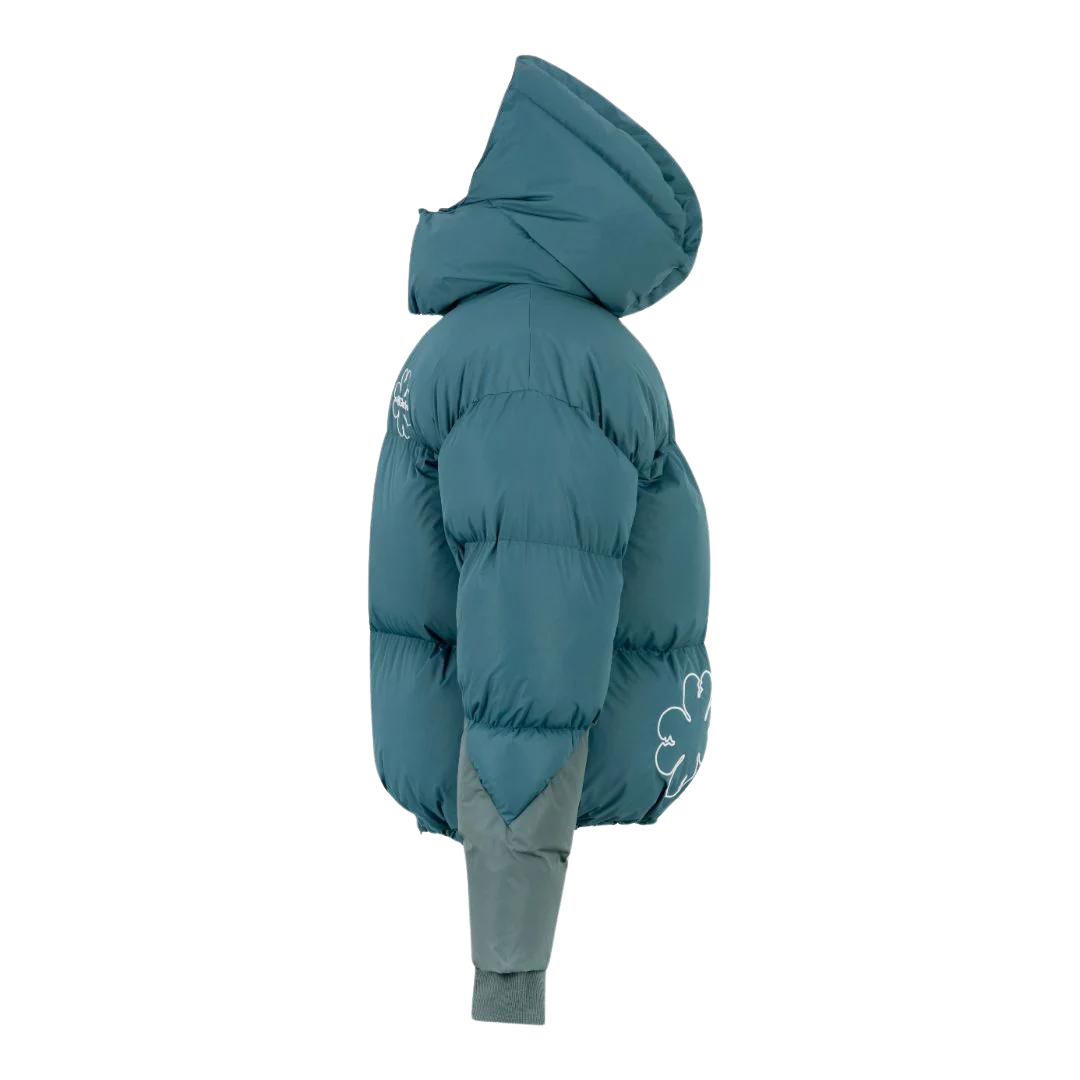 Petrol Blue Puffer Jacket